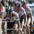 Kim Kirchen devant Frank et Andy Schleck pendant les Championnats nationaux 2008 sur route